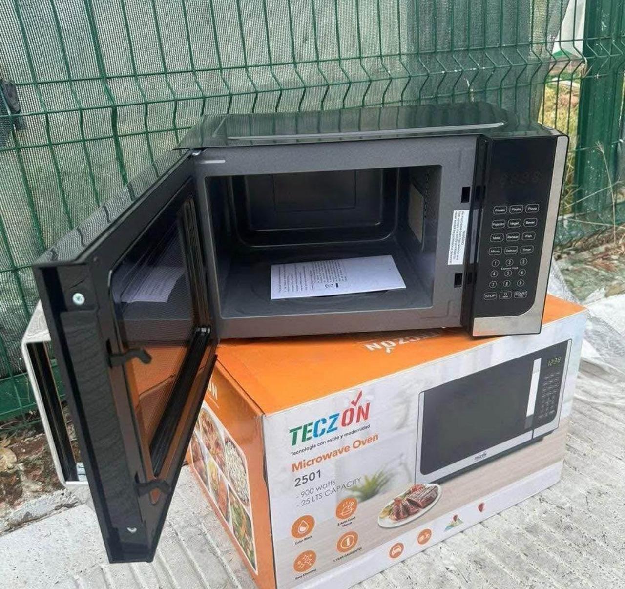 🔥 Horno Microondas TECZON – 25L | 900W 🔥 (Cod. 2501)

💰 RD$5,995