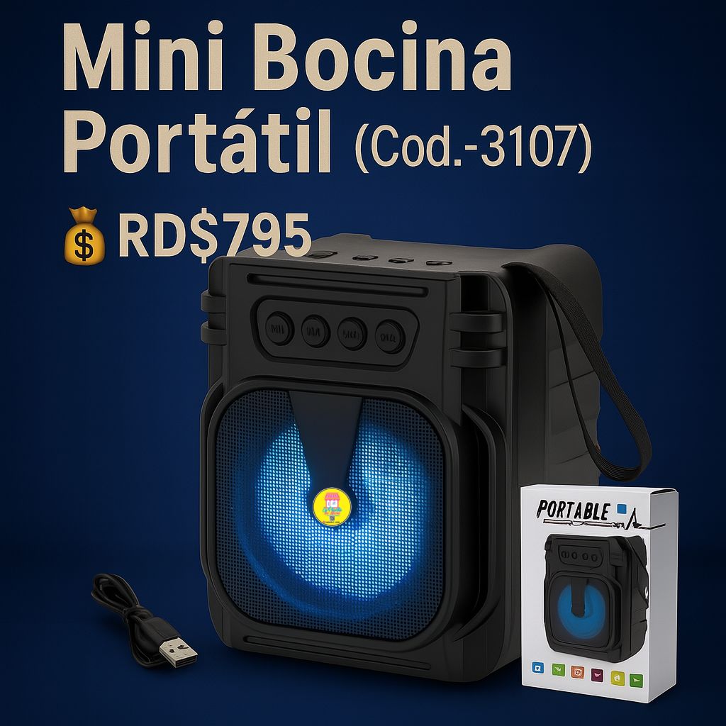 Mini Bocina Portátil (Cod.-3107)