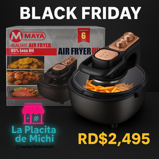 🔥 Freidora de Aire de 6 Litros – Potente, Compacta y Súper Eficiente (Cod. DH-308)
💰RD$3,995
👉 Ahora RD$2,495