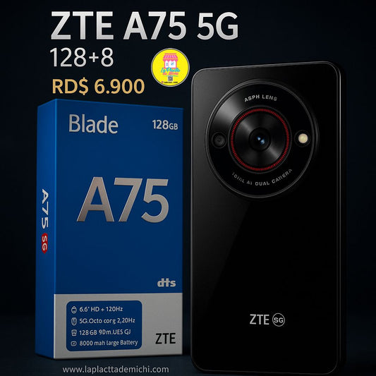ZTE A75 5G 128+8 
💰RD$ 6,900