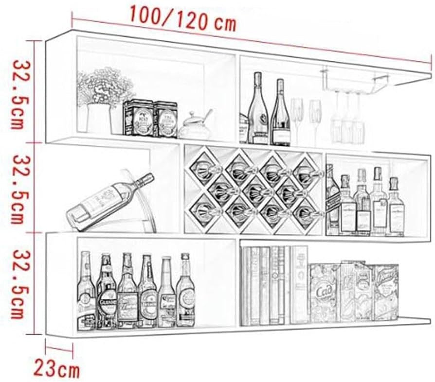 Estante de vino de madera