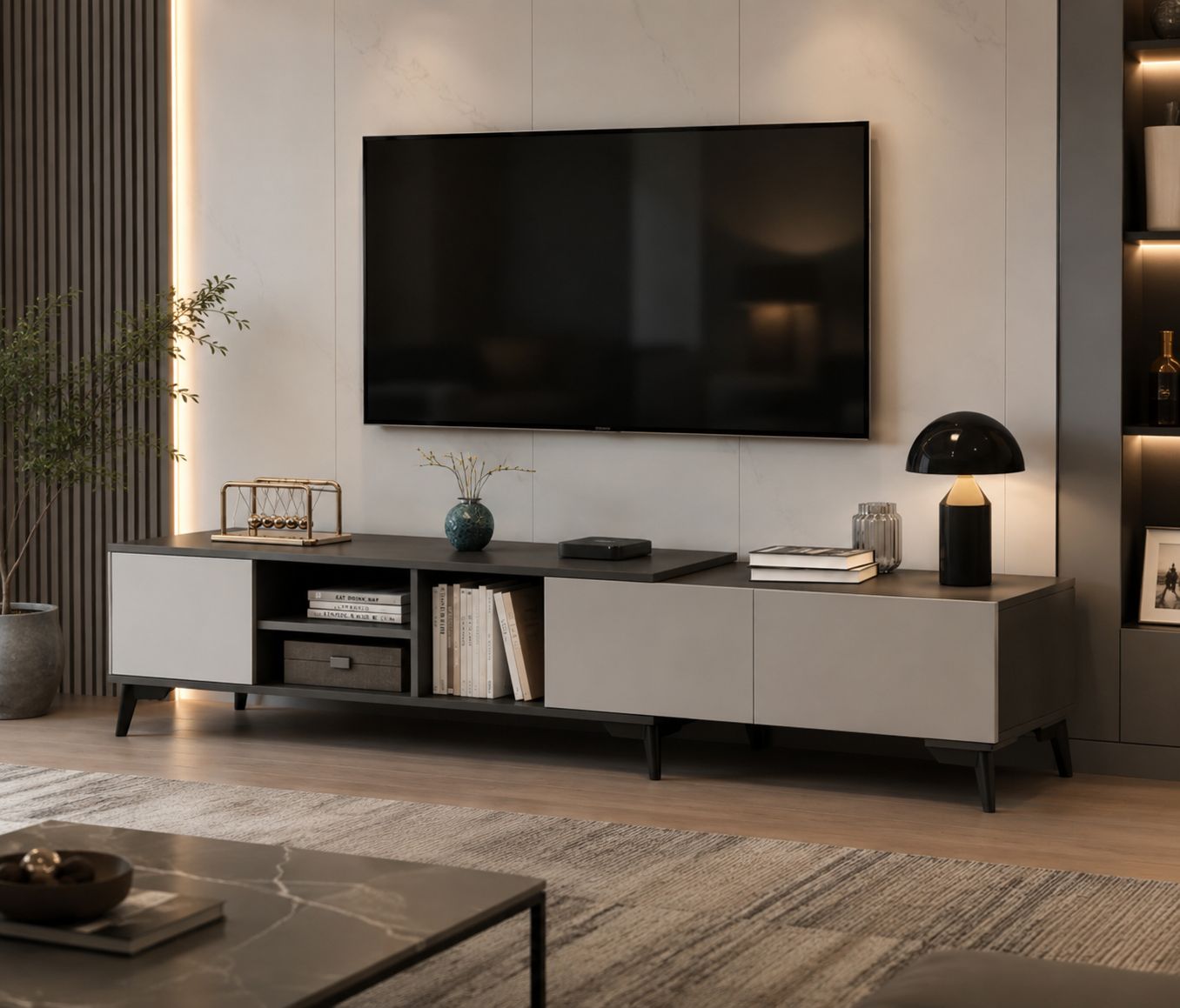 ✨📺 MUEBLE DE TV MODERNO MINIMALISTA – ELEGANCIA Y FUNCIONALIDAD PARA TU SALA ✨📺

🆔 Cod. 250102

💰RD$3,995 

📏 Medidas: 140 x 30 x 40 cm