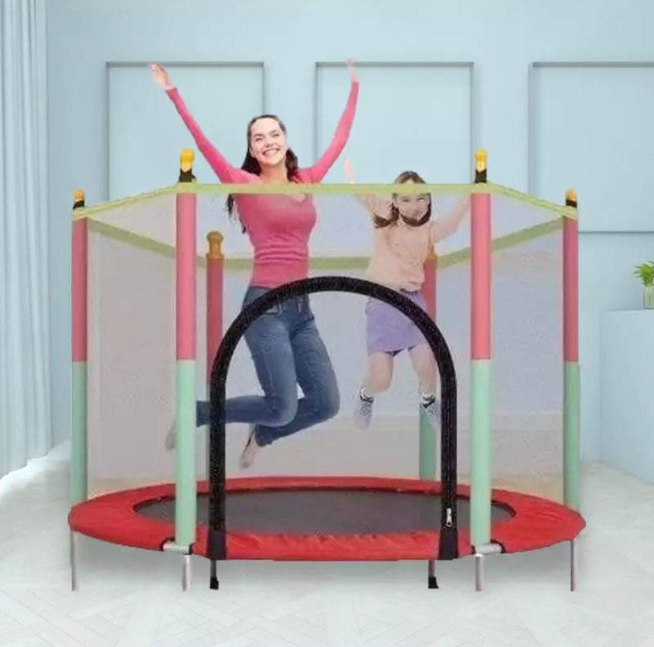 🔥 MINI TRAMPOLÍN CON MALLA DE SEGURIDAD – RESISTENCIA PROFESIONAL 🔥
(Cod. Yu3002)

💰 RD$4,995