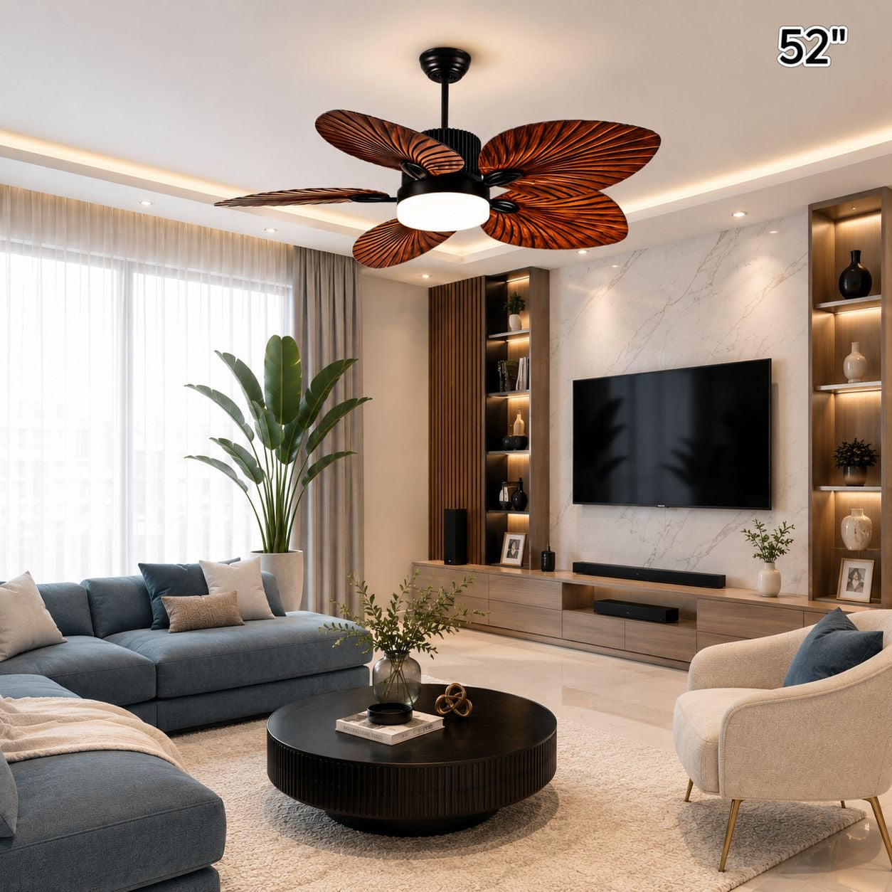 🌿✨ VENTILADOR DE TECHO DECORATIVO 52” – ELEGANCIA, FRESCURA Y ESTILO EN UN SOLO DISEÑO ✨🌿 (Cod. 52 Marrón) 

💰RD$7,495