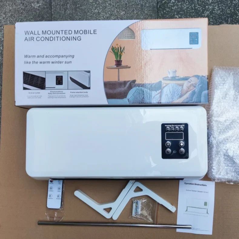 Aire Portátil de Pared 2 en 1 con Calefacción y Control Remoto (Cod.0115)