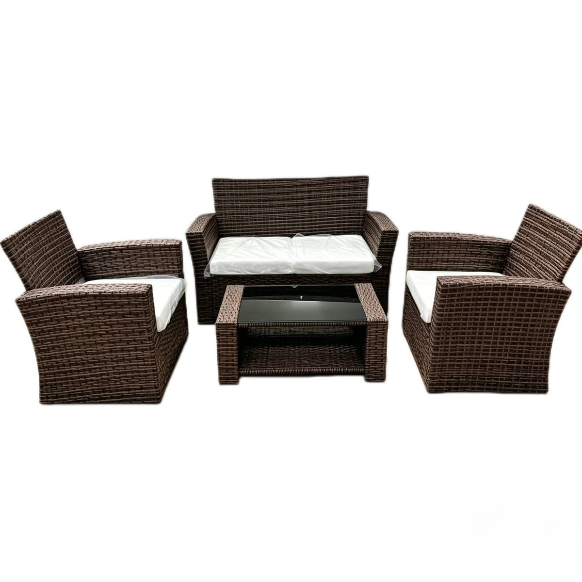 🤎✨ JUEGO DE SALA EXTERIOR PREMIUM EN RATÁN SINTÉTICO – 4 PIEZAS ✨🤎 (Cod. 150 Marrón )

💰 RD$17,995