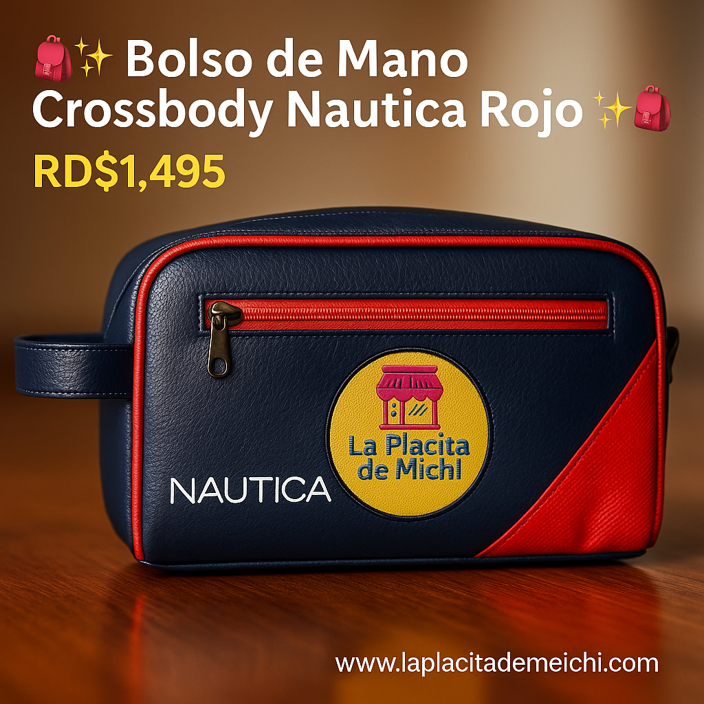 🎒✨ Bolso de Mano Crossbody Nautica Rojo✨🎒

💰RD$1,495 (-Oferta-)