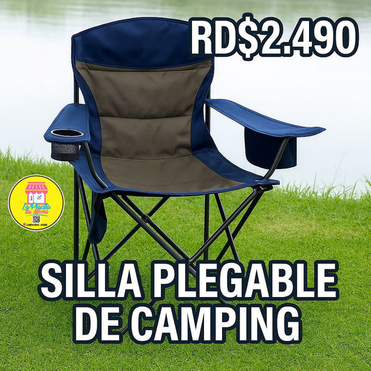 🪑✨ ¡Tu compañera ideal para cualquier aventura! ✨⛺

Silla Plegable para Camping con Portavasos, Bolsillos Laterales Y Nevera de abraso 🌲