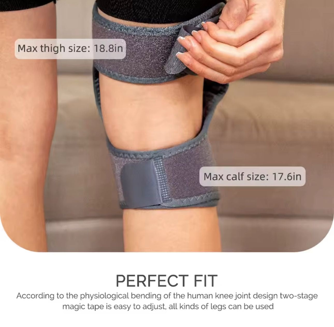 Masajeador Eléctrico de Rodilla con Correa de Soporte y Vibración (Cod.-94)