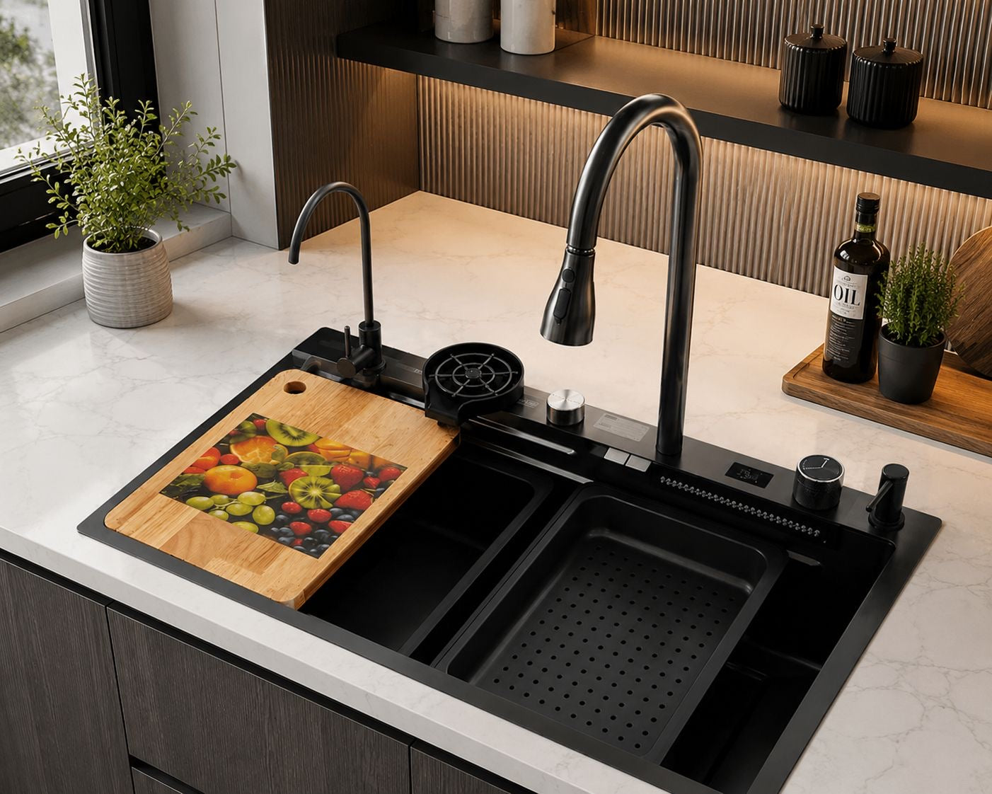 ✨🚿 FREGADERO MULTIFUNCIONAL DE LUJO – TODO EN UNO PARA TU COCINA 🚿✨
🆔 Modelo: SC703-1 (NEGRO)
📏 Medida: 75 × 45 cm
🎨 Color: Negro (Acero inoxidable)

💰 Precio: RD$5,995
