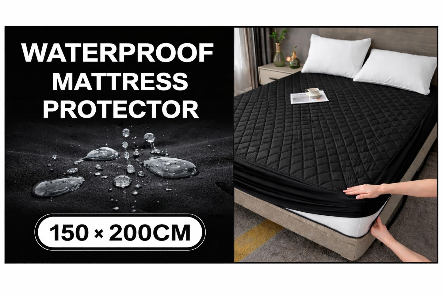 🔥🛏️ PROTECTOR DE COLCHÓN IMPERMEABLE – PROTEGE, ALARGA Y ELEVA TU DESCANSO 🛏️🔥 (Cod.1500*200cm) Incluye Cubre Almohadas

💰RD$1,995