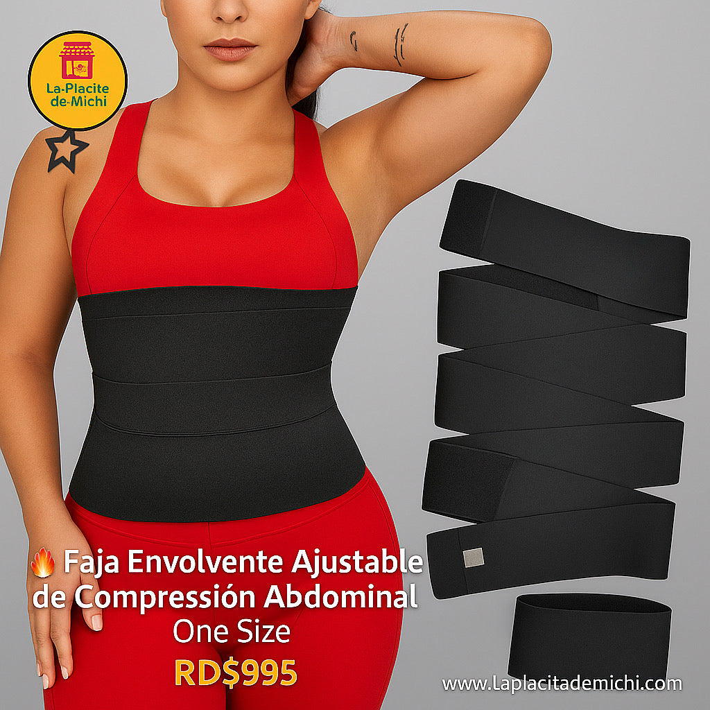 🔥 Faja Envolvente Ajustable de Compresión Abdominal One Size 🔥
(Cod.075)
💰RD$995