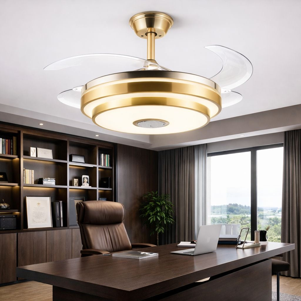 ✨💡 VENTILADOR DE TECHO PREMIUM LED + BOCINA BLUETOOTH – LUJO Y TECNOLOGÍA EN TU HOGAR 💡✨
(🆔 Cod. 008) Dorado 

💰RD$3,995