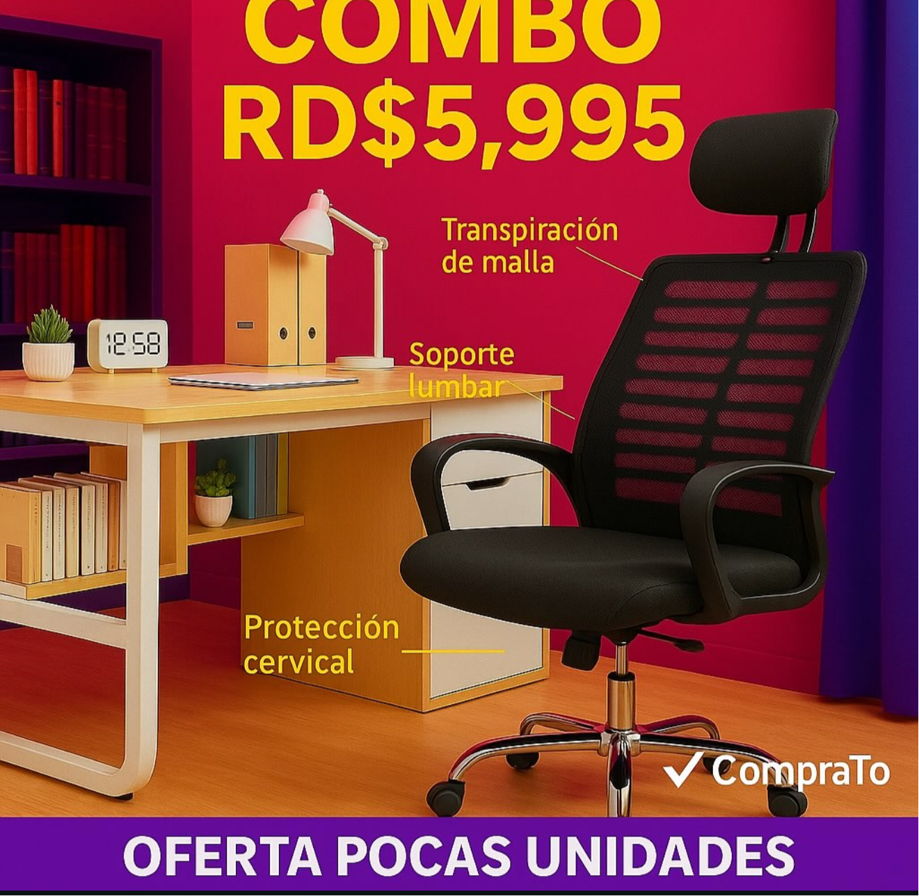Combo de Silla HG + Mesa 0107