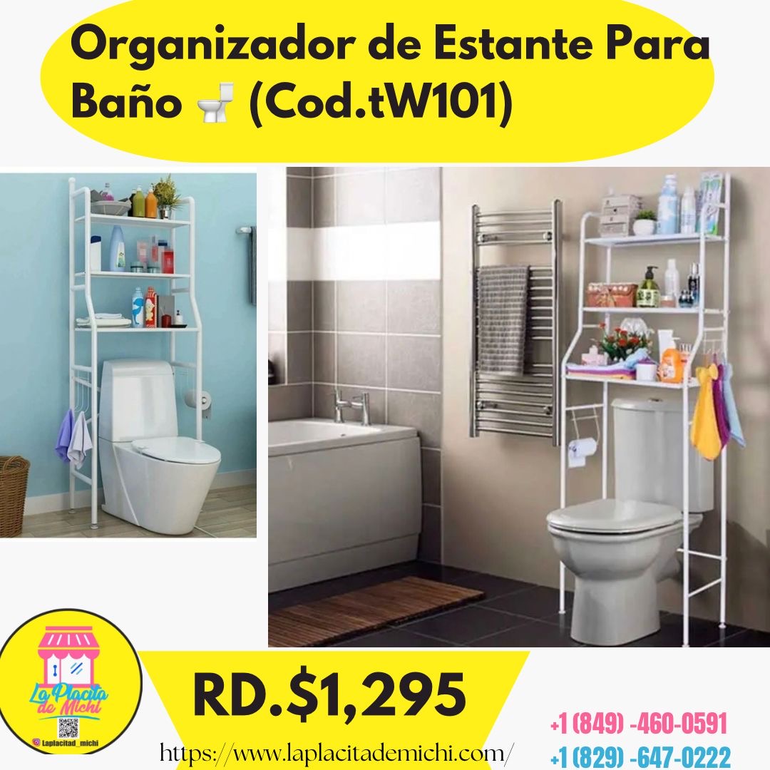 Organizador de Estante Para Baño 🚽 (Cod.tW101)