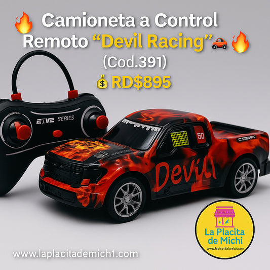 🔥🚙 Camioneta a Control Remoto “Devil Racing” 🚙🔥 (Cod.391)
💰RD$895