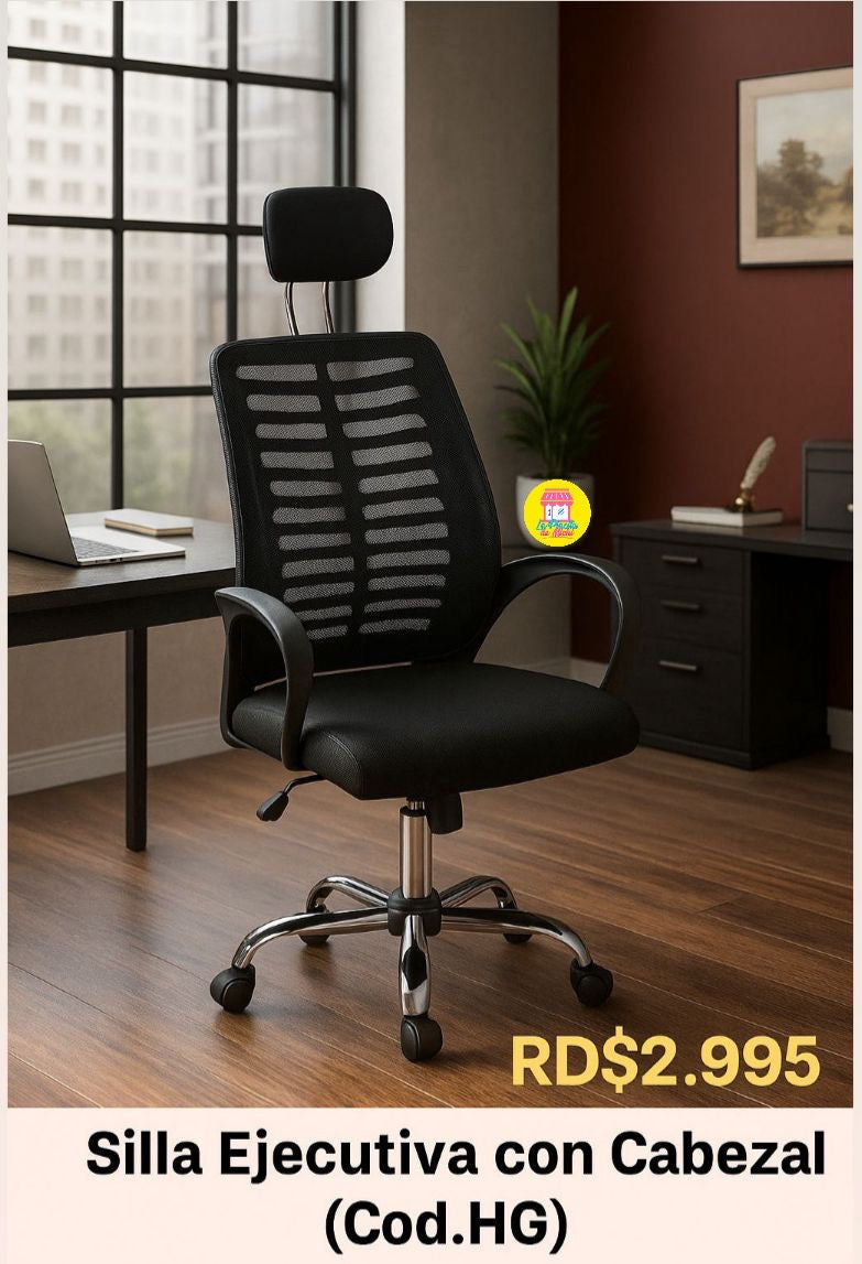 ✨🪑 Combo Ejecutivo Moderno para Oficina o Estudio 🪑✨
Transforma tu espacio con estilo y funcionalidad.

📦 Incluye:
✅ Escritorio Multifuncional (Cód. 88003)
✅ Silla Ejecutiva con Cabezal (Cód. HG)

💰 RD$5,495