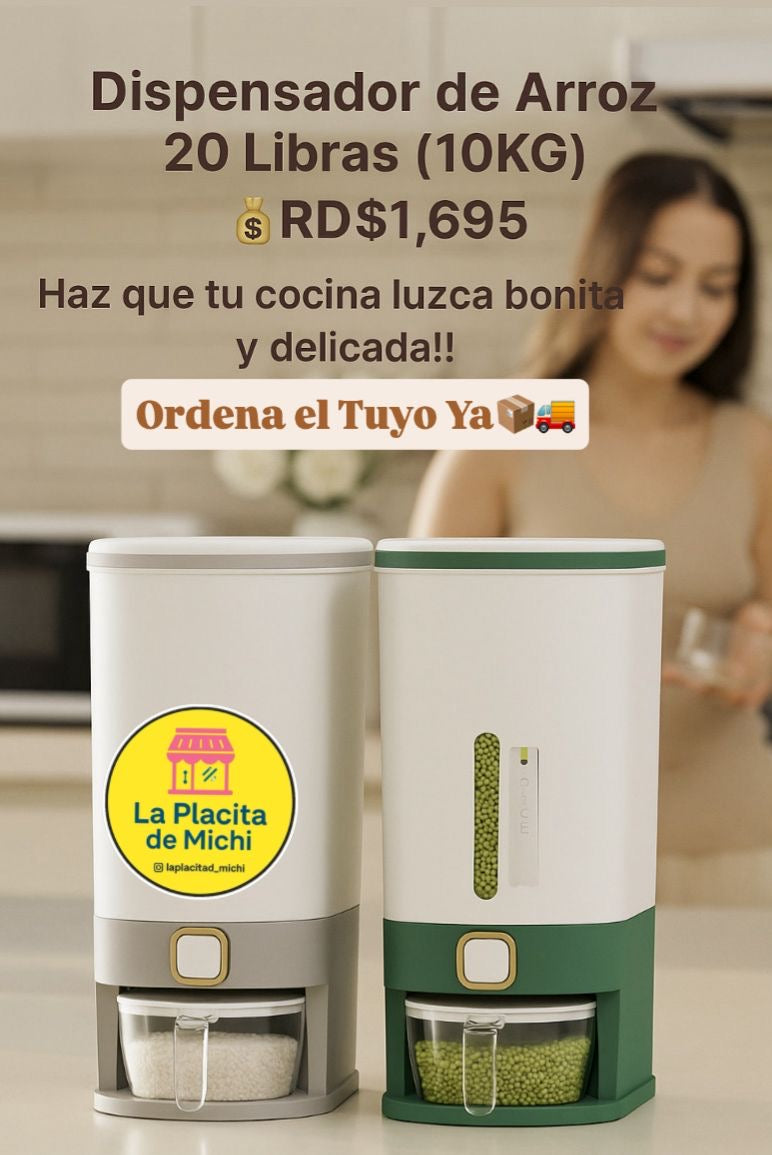 🍚✨ Dispensador de 20 Libras (10 KG) ✨
💰 RD$1,695
