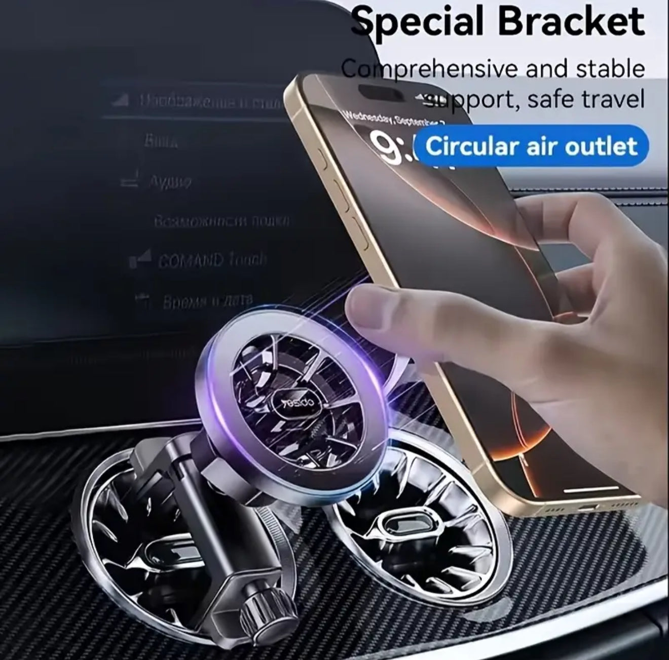 Soporte Magnético de Carro Para Celulares (Cod.RT-504)