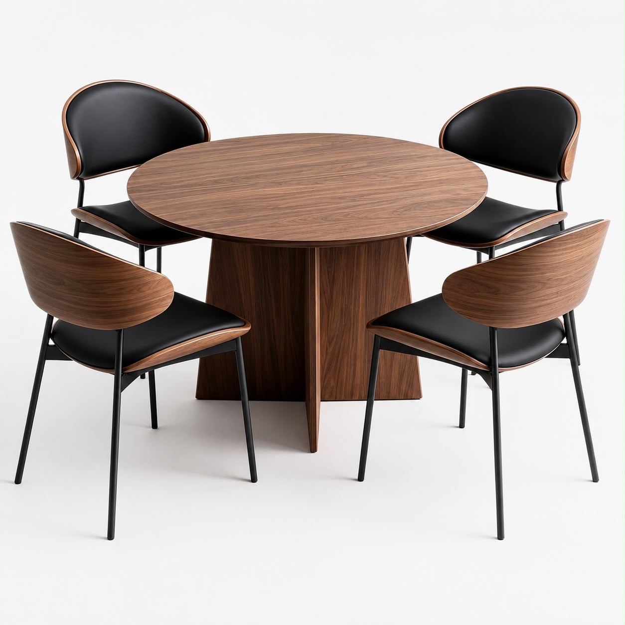 🏡✨ JUEGO DE COMEDOR MODERNO 4 PUESTOS ✨🏡 

💰RD$16,995 

- Mesa: (Cod. TZ-6815)
Medidas; 100 × 100 × 75 cm.

- Sillas: (Cod. X-027 Marrón)
Medidas: 91 × 52 × 50 cm.