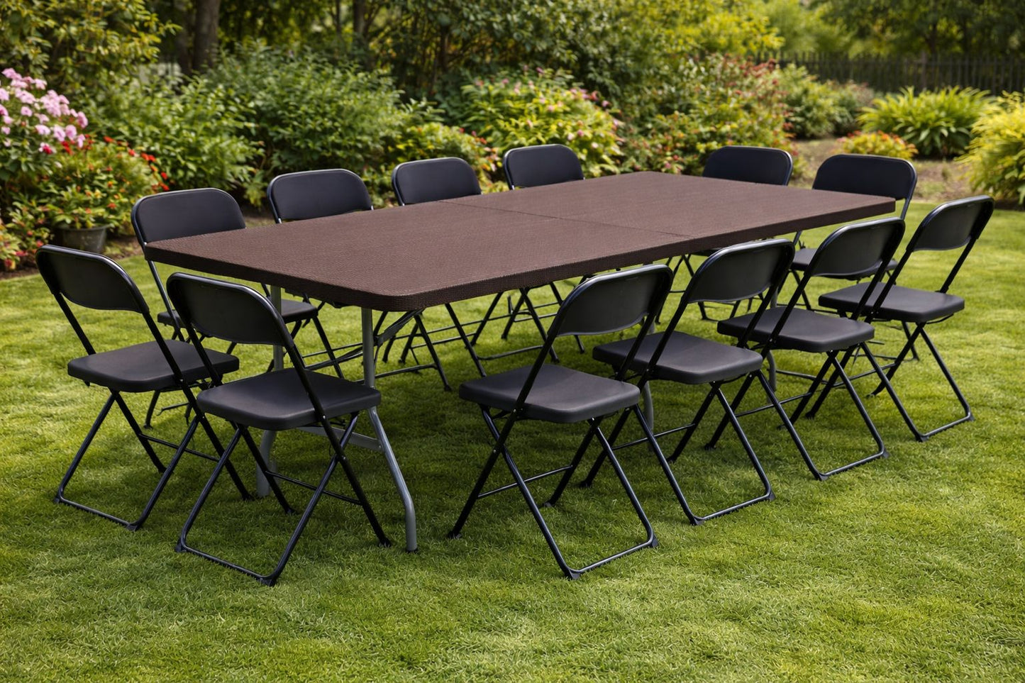 🪑 Mesa Plegable Rectangular 1.80 metros  (MARRÓN🤎)– Uso Profesional y Hogar (Cod. 1112) 

💰RD$3,495