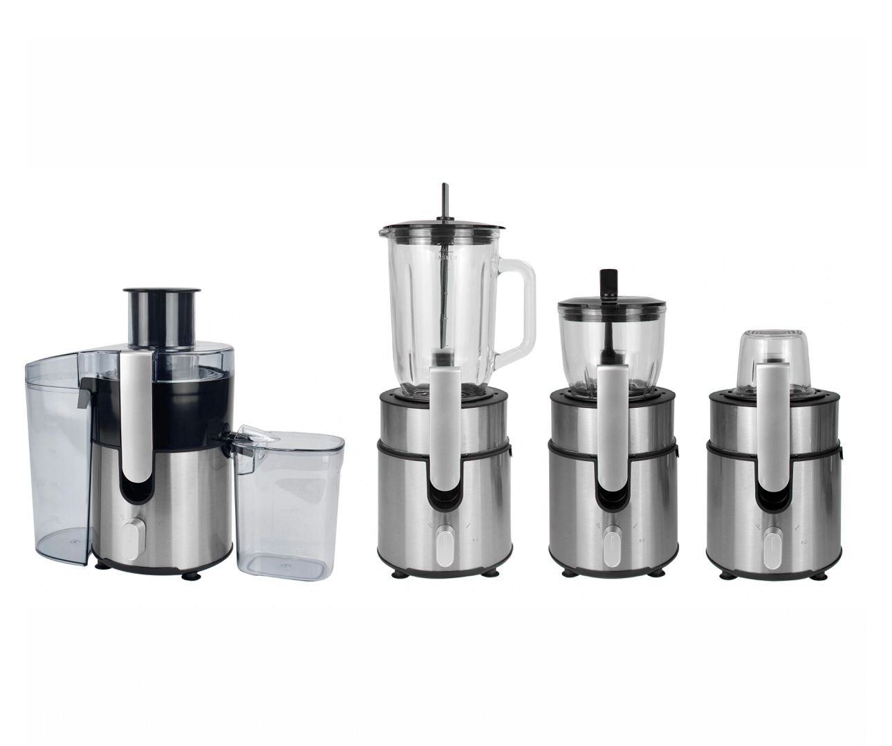 Extractor de Jugos, Licuadora, Molinillo, Moledor de Carnes -850W- (4 en 1) (Cod.808)