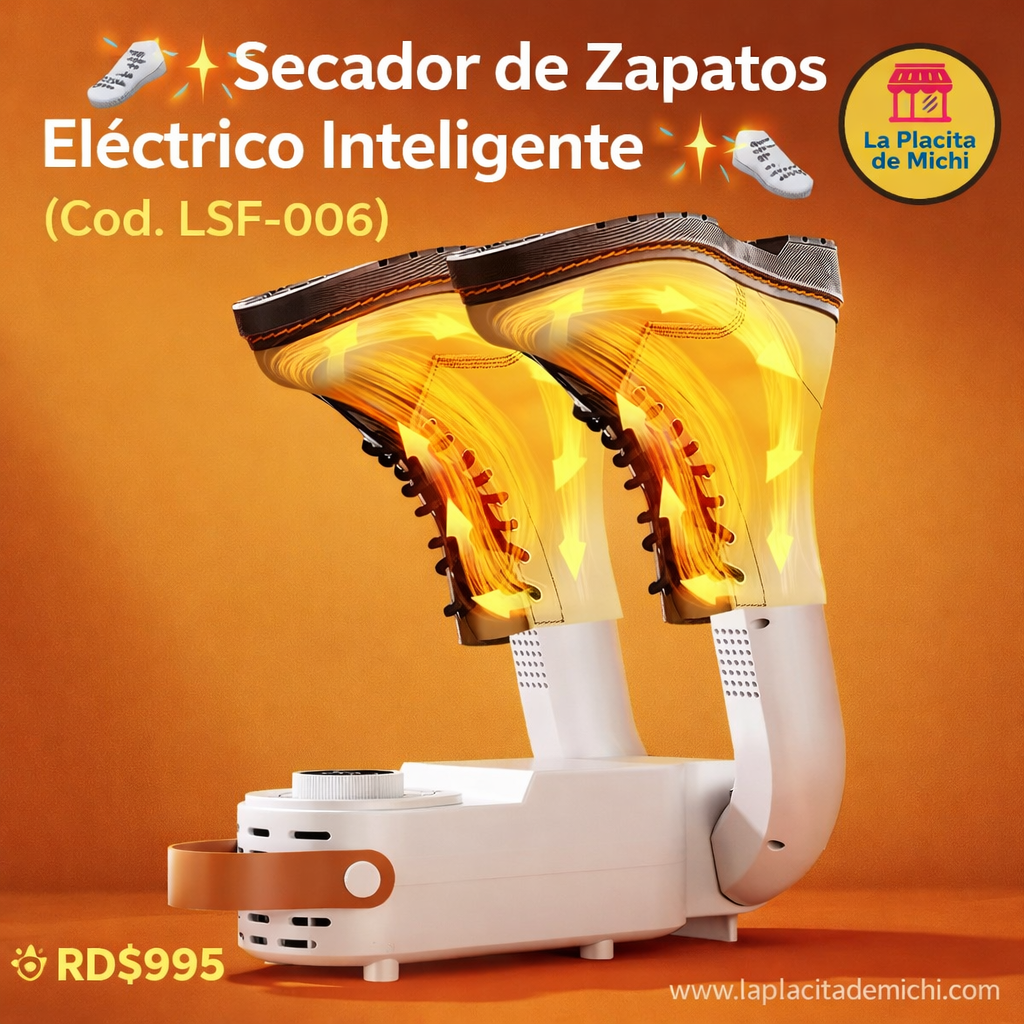 👟✨ Secador de Zapatos Eléctrico Inteligente ✨👟 (Cod. LSF-006)

💰 RD$995