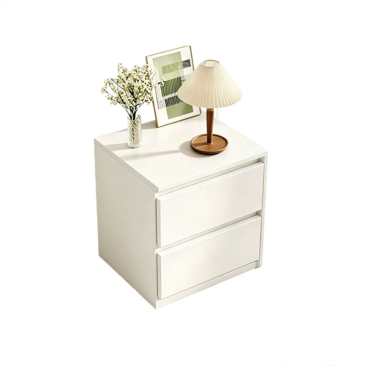 🗄️ Mesita de Noche Moderna 2 Gavetas – Blanco Color Madera Natural (Cod. 283279)

💰RD$1,995