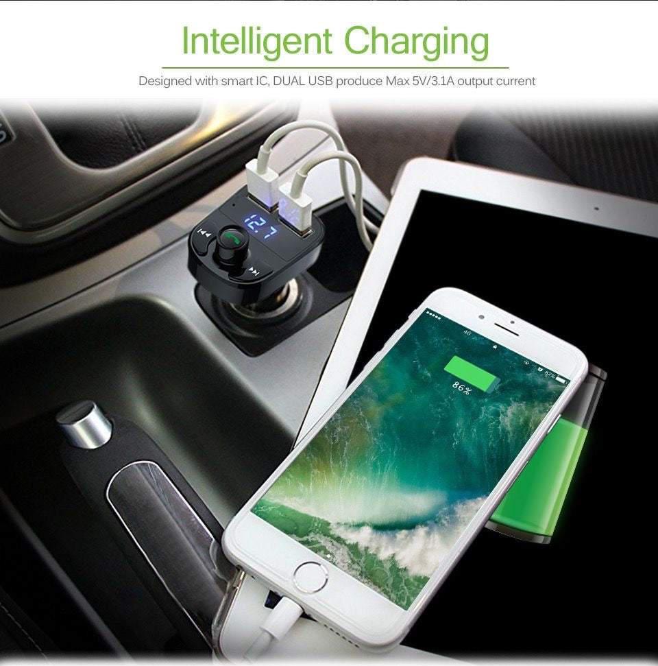 Cargador y Convertidor  Bluetooth, X8