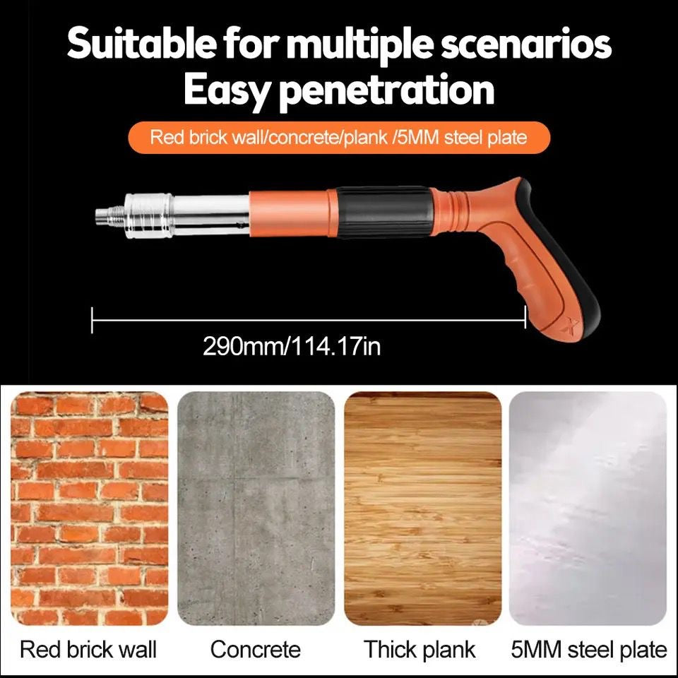 🔨🔥 PISTOLA DE CLAVOS PORTÁTIL – POTENCIA Y RAPIDEZ EN CADA TRABAJO 🔥🔨(+20 Clavos Fulminantes) 

💰 RD$1,995