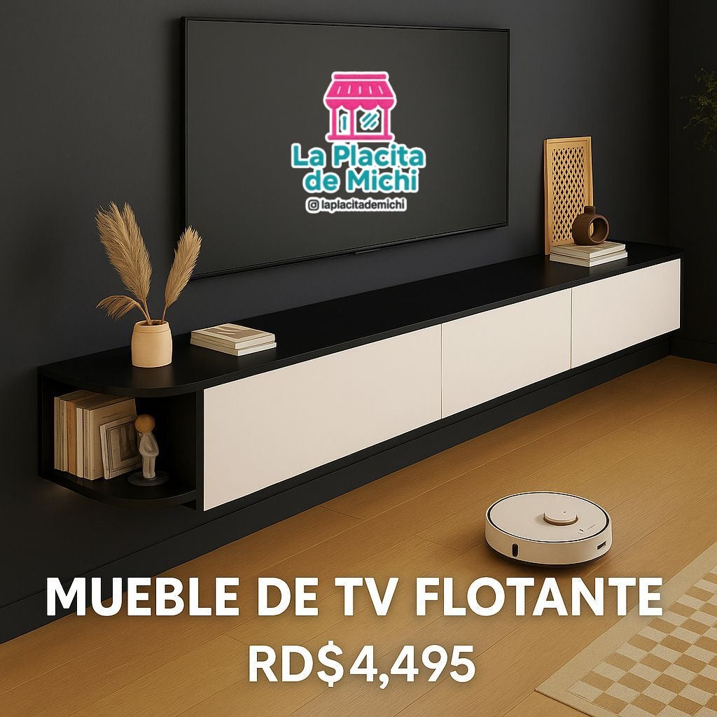 📺✨ Mueble de TV Flotante (180 cm) – Cod.2501032 ✨📺 (Negro con Blanco )

💰 RD$4,495