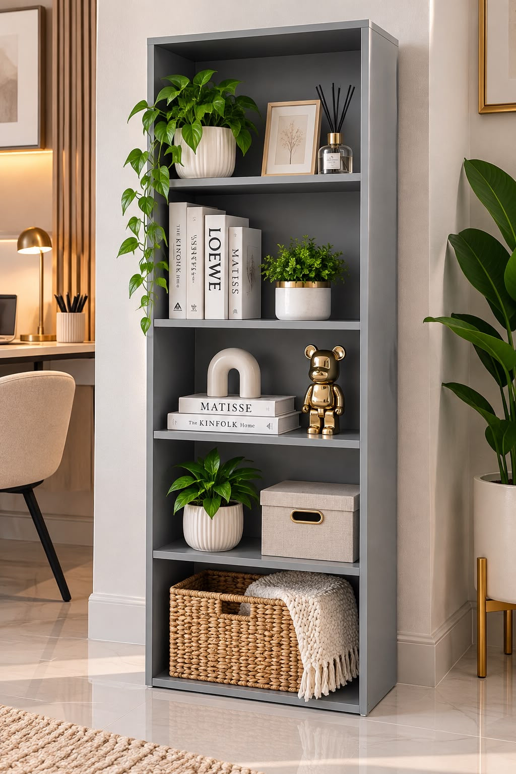 ✨🩶 ESTANTERÍA ORGANIZADORA MULTIUSO – MODERNA Y PRÁCTICA 5 NIVELES 🩶✨🆔 (Cod. 111 GRIS )

💰RD$3,495

📏 Medidas:
38 × 24 × 122 cm

Material: 
Hidrofugo (Armado)