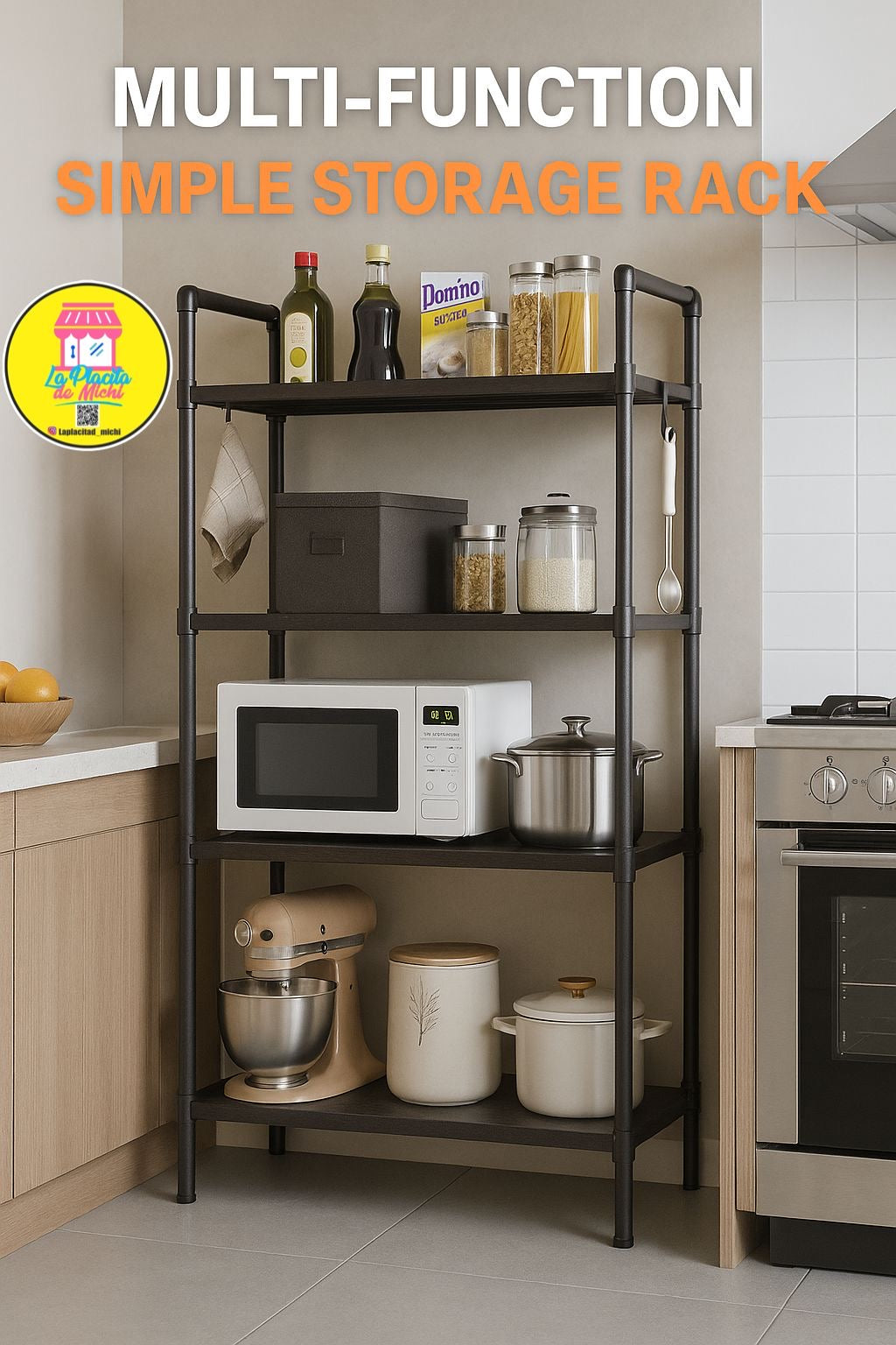 ✨🗄️ MULTI-FUNCTION SIMPLE STORAGE RACK 🏠✨

Estante y Organizador Multifuncional 4 Niveles (Cod.Ju3-36)