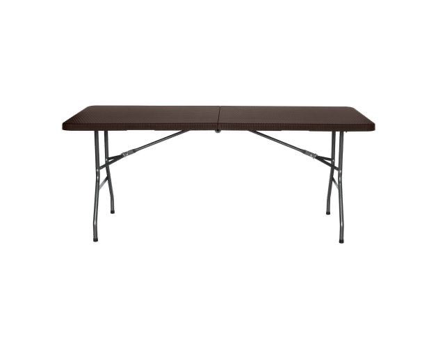 🪑 Mesa Plegable Rectangular 1.80 metros  (MARRÓN🤎)– Uso Profesional y Hogar (Cod. 1112) 

💰RD$3,495