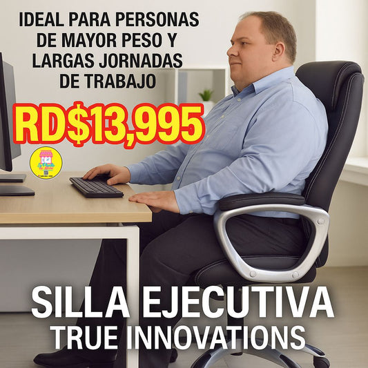 🪑✨ Silla Ejecutiva True Innovations – Modelo 51535 ✨
💰 OFERTA ESPECIAL: RD$13,995 🔥