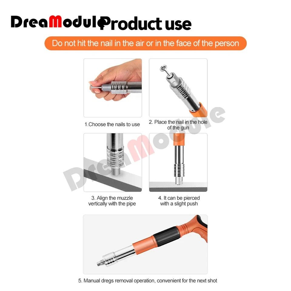 🔨🔥 PISTOLA DE CLAVOS PORTÁTIL – POTENCIA Y RAPIDEZ EN CADA TRABAJO 🔥🔨(+20 Clavos Fulminantes) 

💰 RD$1,995