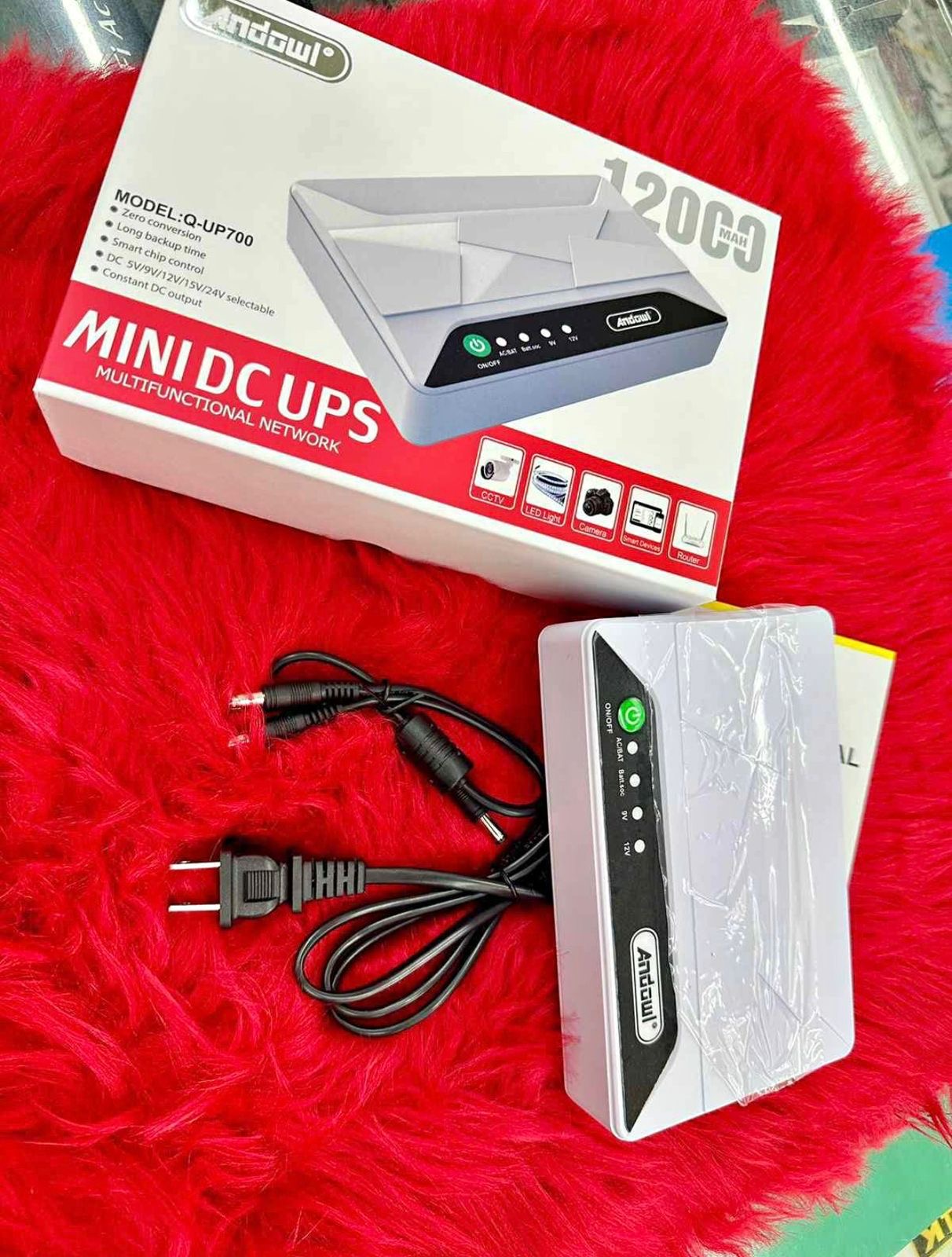 ⚡🔋 MINI DC UPS MULTIFUNCIONAL – ¡NO TE QUEDES SIN INTERNET NI SEGURIDAD! 🔋⚡

🆔 Modelo: Q-UP700

💰RD$2,495