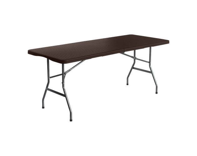🪑 Mesa Plegable Rectangular 1.80 metros  (MARRÓN🤎)– Uso Profesional y Hogar (Cod. 1112) 

💰RD$3,495