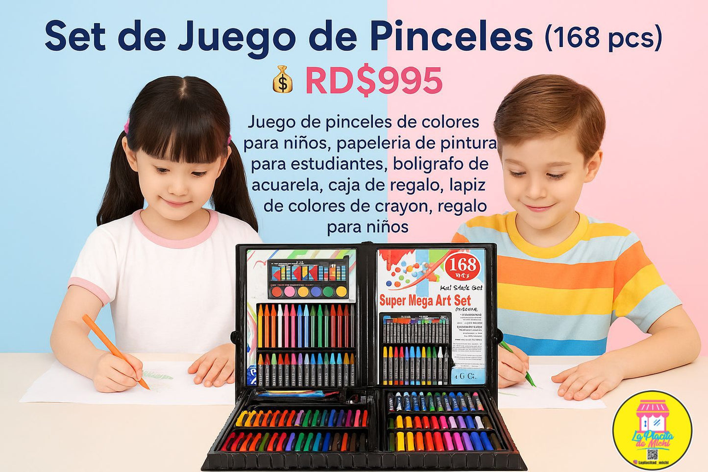Set de Juego de Pinceles (168 pcs)