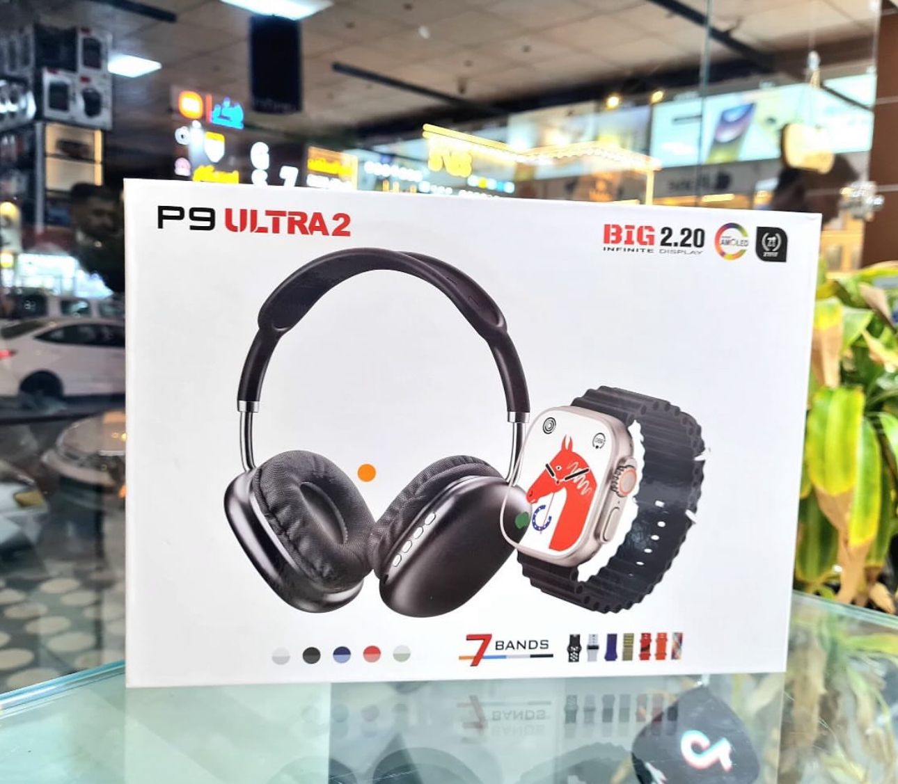 Reloj + 7 Correas Diferentes + Audífonos 🎧 P9 Ultra 2