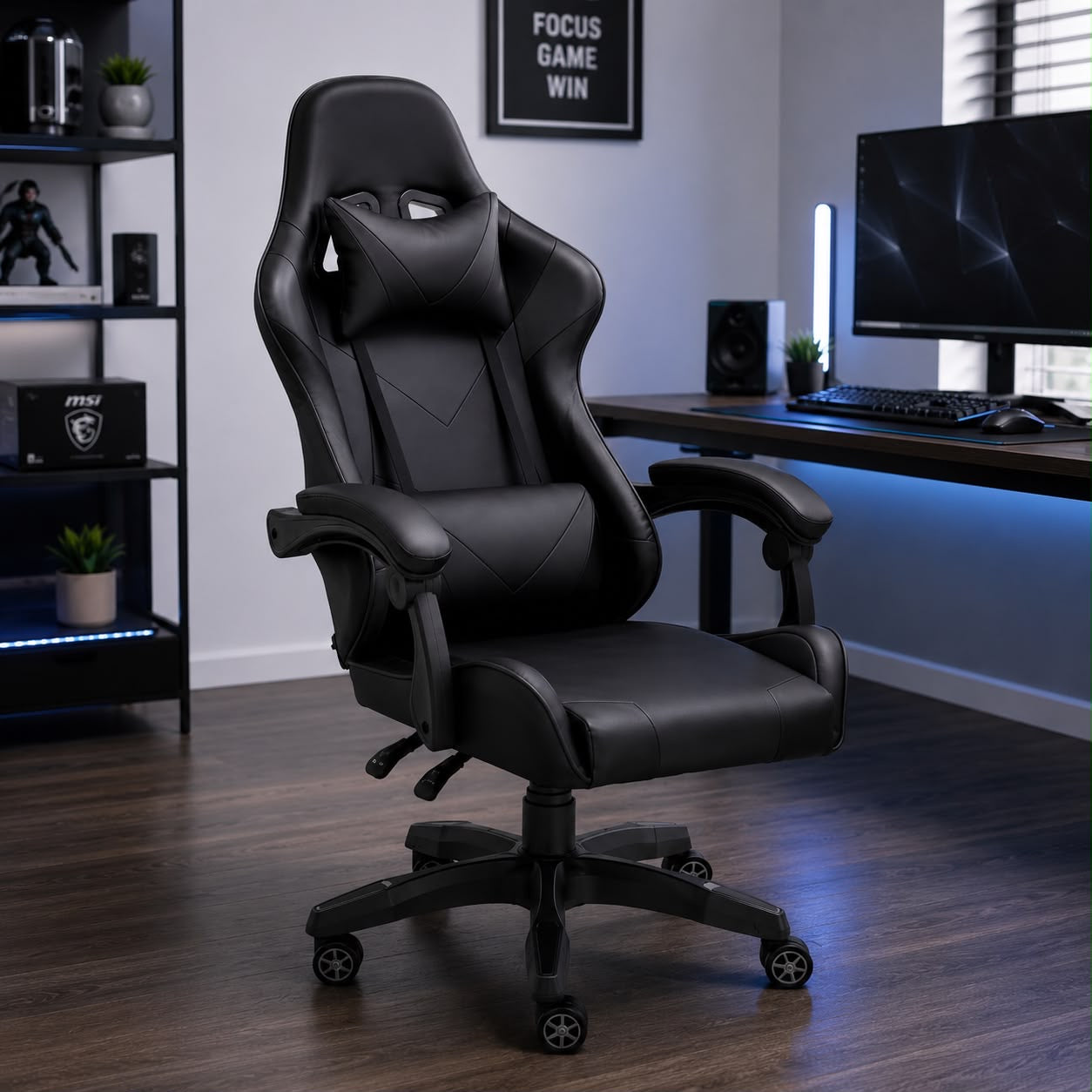 🎮🔥 SILLA GAMER ERGONÓMICA – COMODIDAD REAL PARA HORAS DE JUEGO O TRABAJO 🔥🎮
🎨 ⚫️Color: Negro ⚫️

💰 Precio: RD$4,995