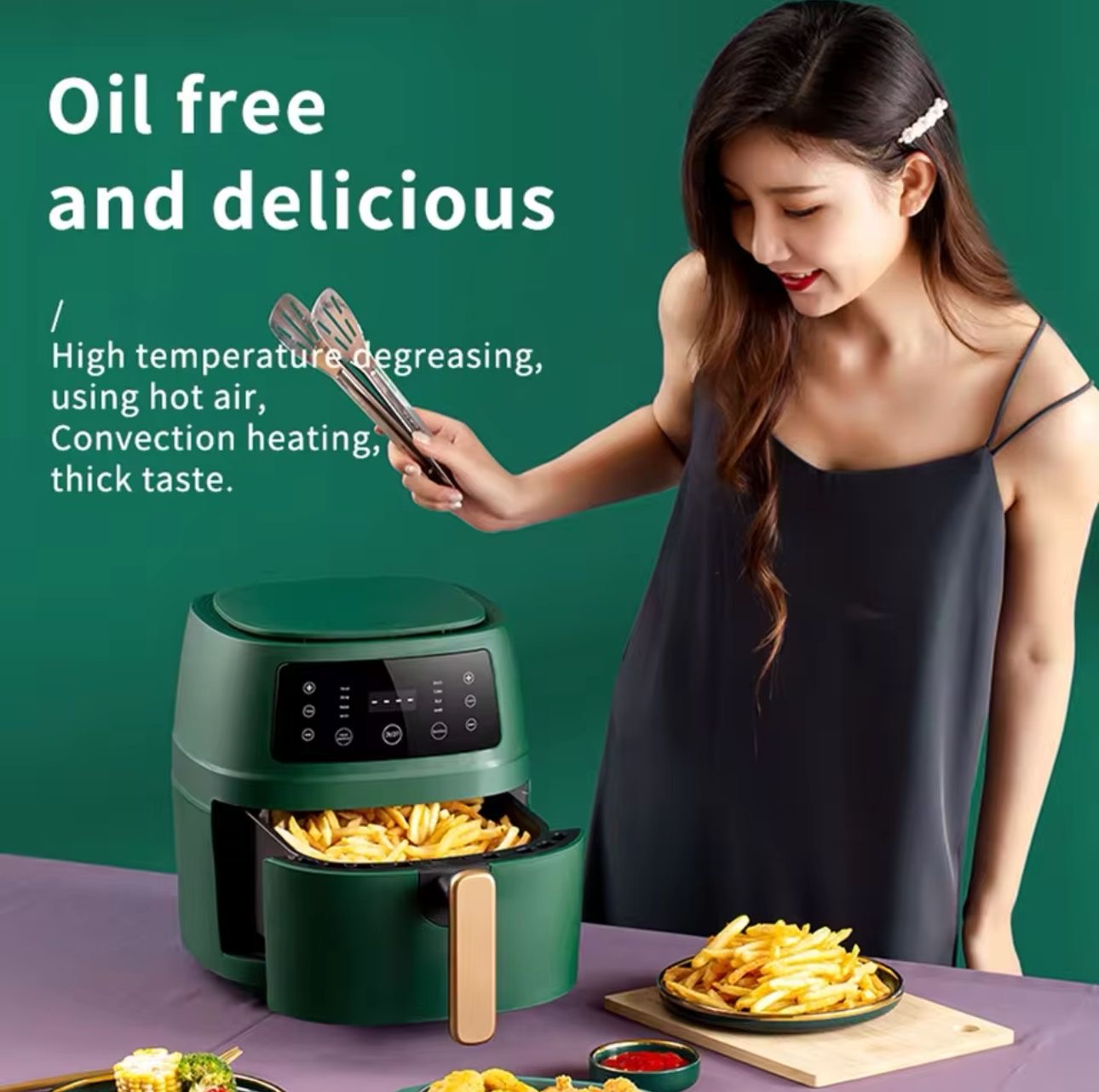 🔥 Freidora de Aire Digital Silver Crest – 8 Litros de Pura Potencia 🔥(Cod.S19)
💰 RD$3,495