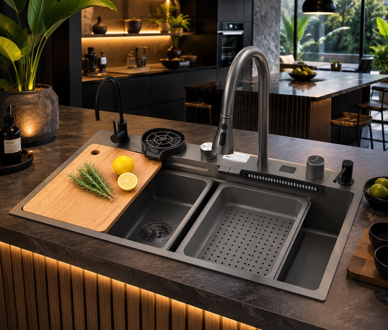✨🚿 FREGADERO MULTIFUNCIONAL DE LUJO – TODO EN UNO PARA TU COCINA 🚿✨
🆔 Modelo: SC703-2
📏 Medida: 75 × 45 cm
🎨 Color: GRIS 🩶 (Acero inoxidable)

💰 Precio: RD$5,995