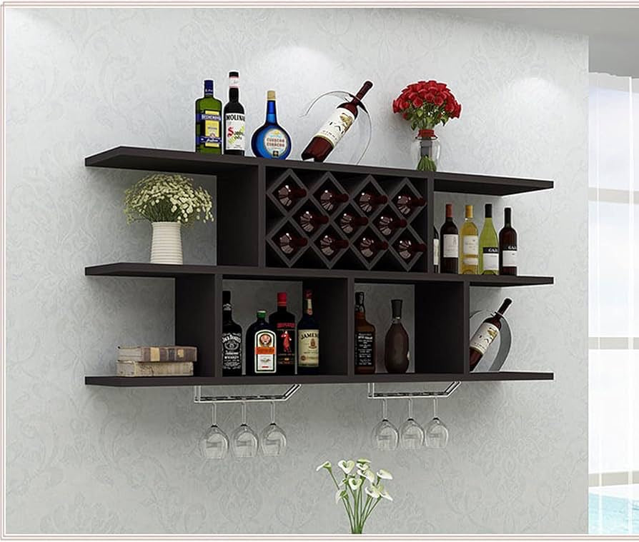 Estante de vino de madera