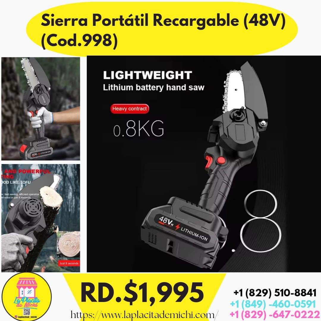 Sierra Portátil Recargable (48V) (Cod.998)