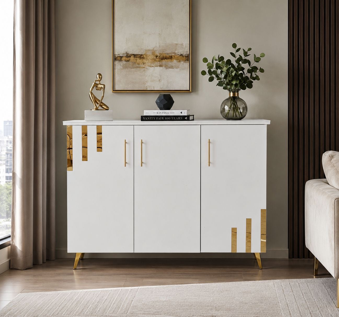 ✨🤍 CREDENZA REPISA APARADOR MODERNO BLANCO Y DORADO – ELEGANCIA Y ORGANIZACIÓN PARA TU HOGAR ✨

📌 Cod. 82603)

💰RD$8,495