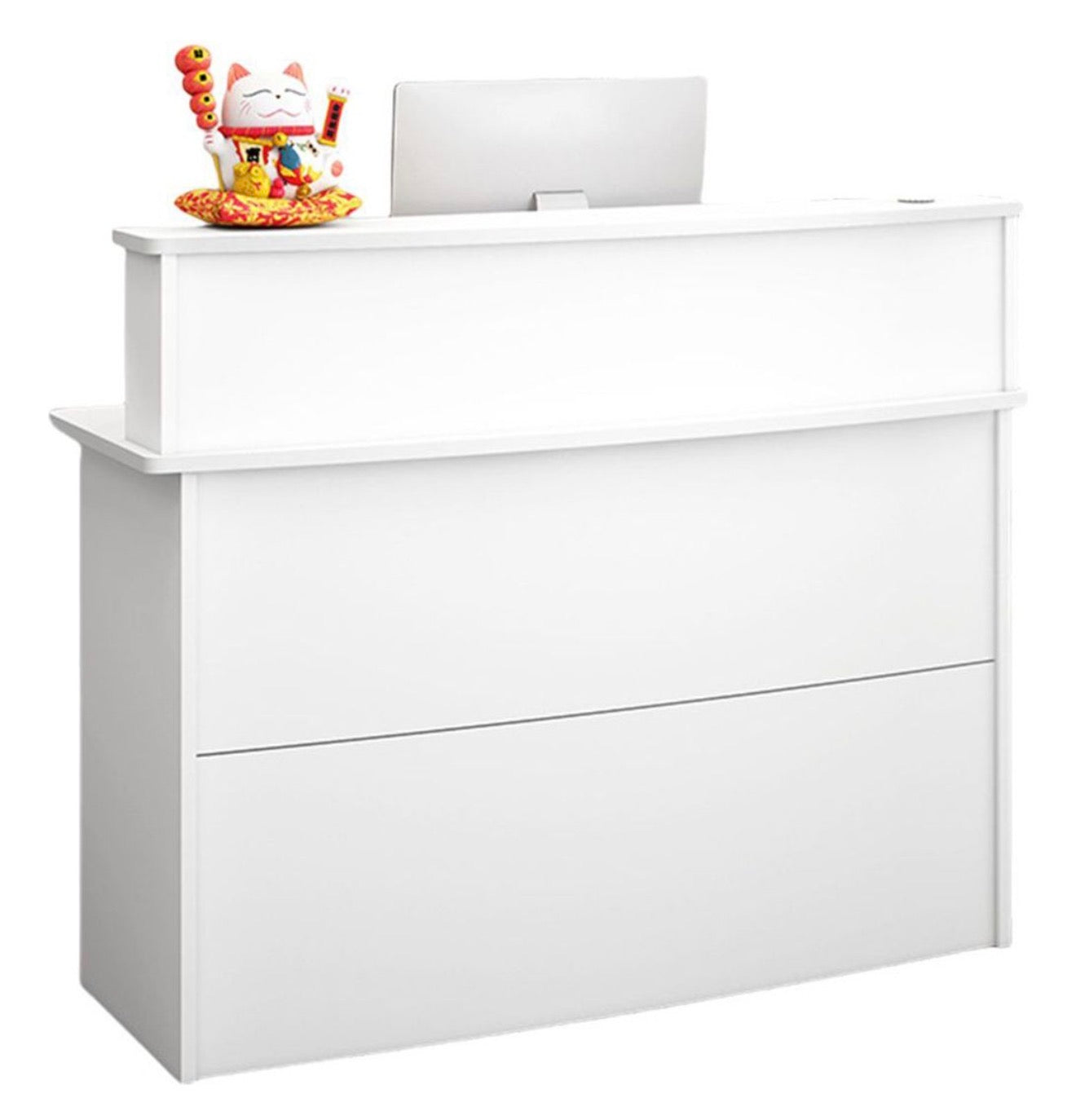 🧾✨ MOSTRADOR CAUNTER / RECEPCIÓN MODERNA PARA NEGOCIO – DISEÑO LIMPIO Y PROFESIONAL ✨🧾 (Cod. 250506 BLANCO ENTERO)

💰 Precio: RD$5,495 

📏 Medidas:
• Largo: 120 cm
• Alto total: 102 cm
• Fondo: 35 cm