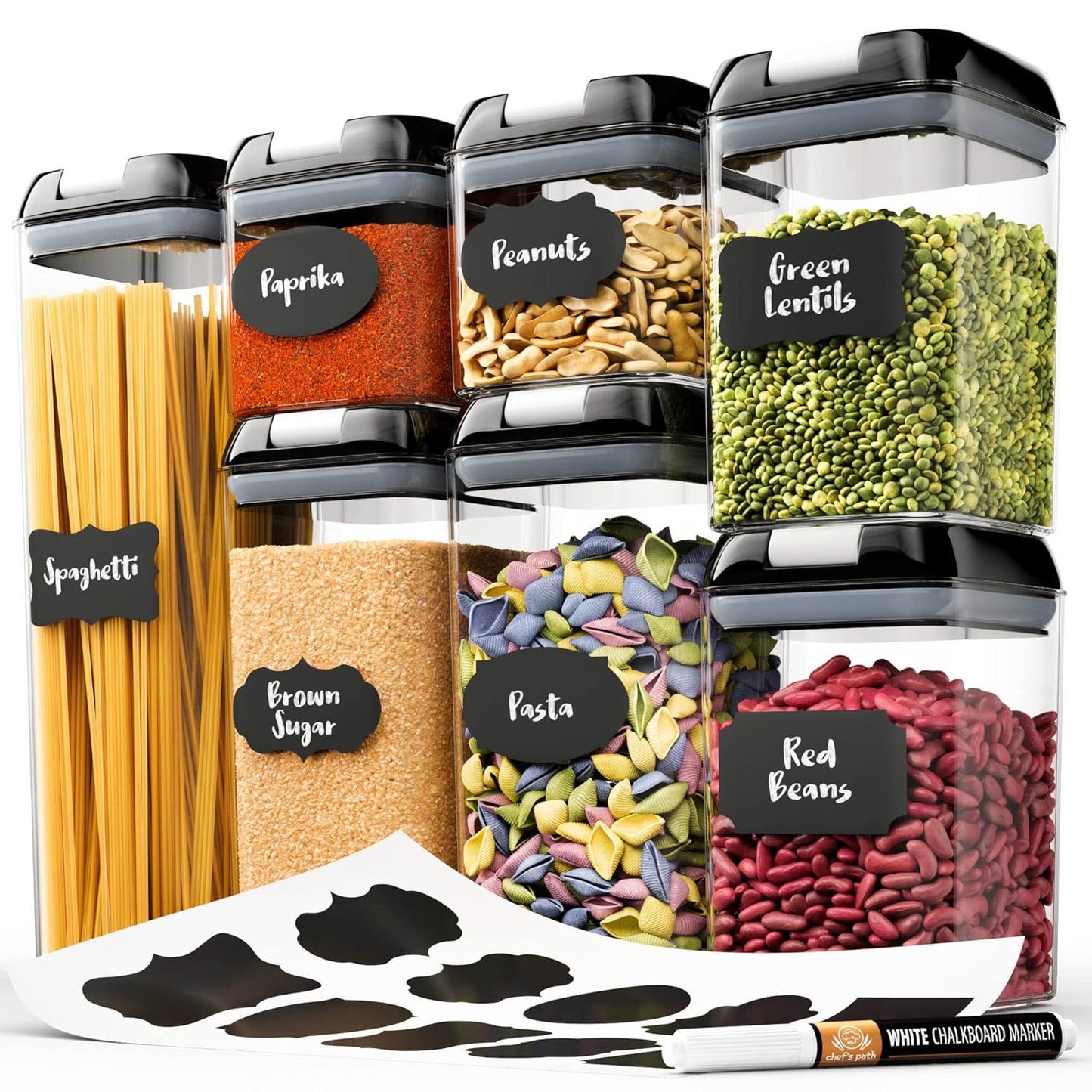 🥳✨ Set de Envases Organizadores Herméticos  7 en 1 ✨🥳

¡Despídete del desorden en tu cocina y mantén tus alimentos siempre frescos! 🥖🍪🍬