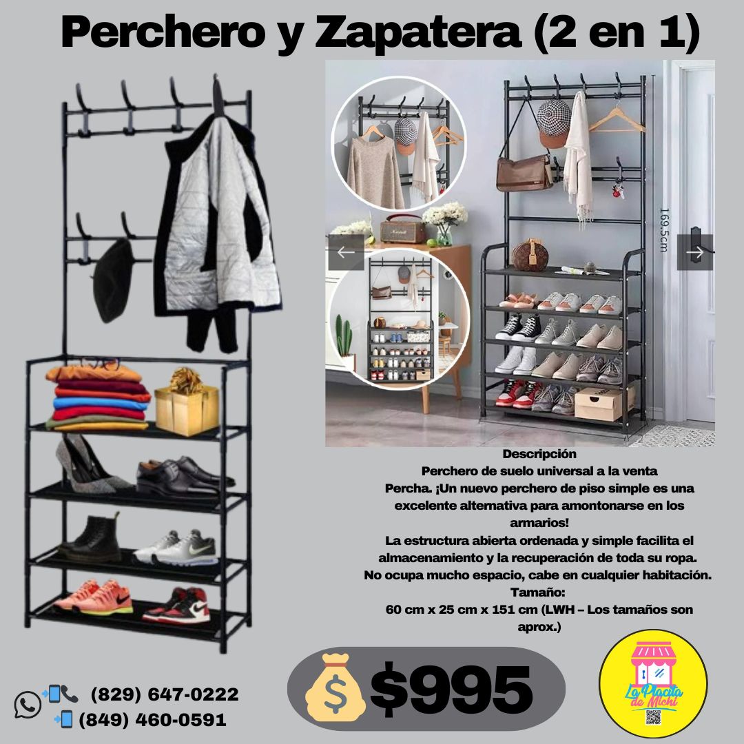 Perchero y Zapatera (2 en 1)