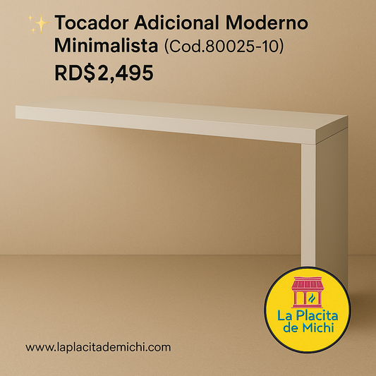 ✨ Tocador Adicional Moderno Minimalista (Cod.80025-10)
(150×39.2×82cm) ✨

💰RD$2,495